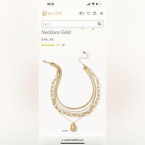 Spartina necklace and earrings set